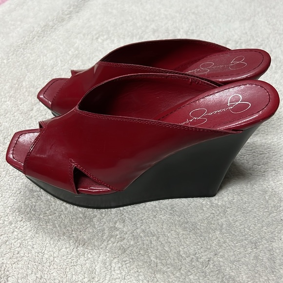 Jessica Simpson Flora Red Patent Sandals - Picture 2 of 5